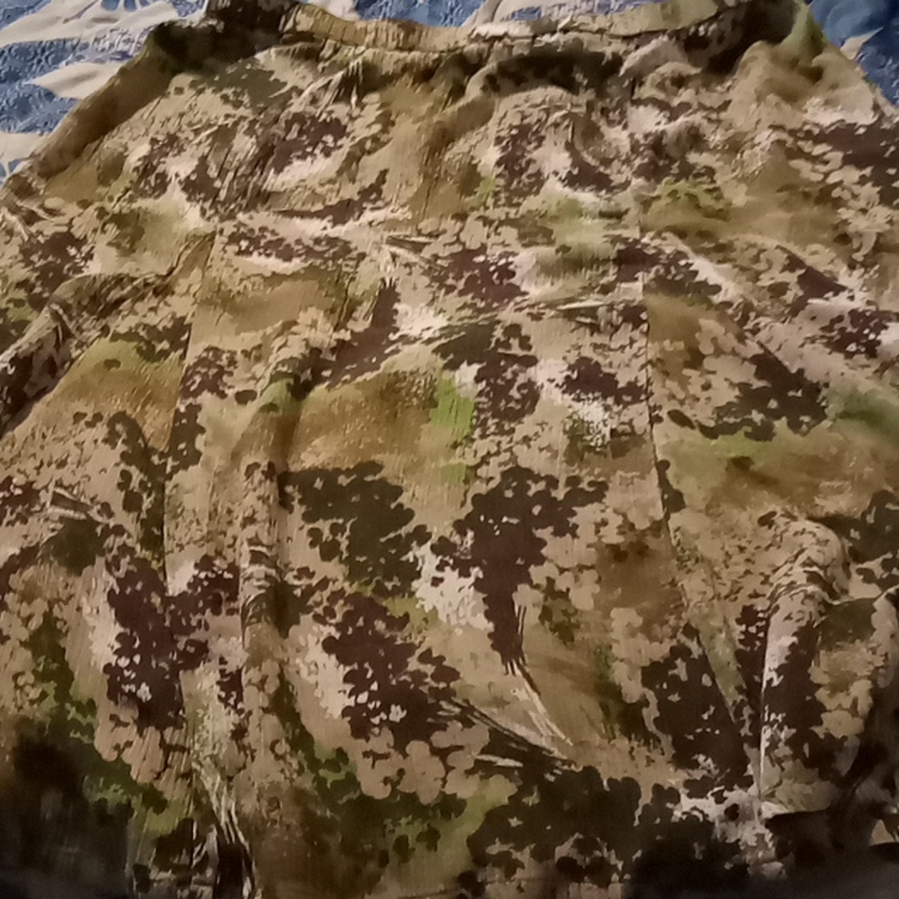Two tone light brown and dark brown skirt